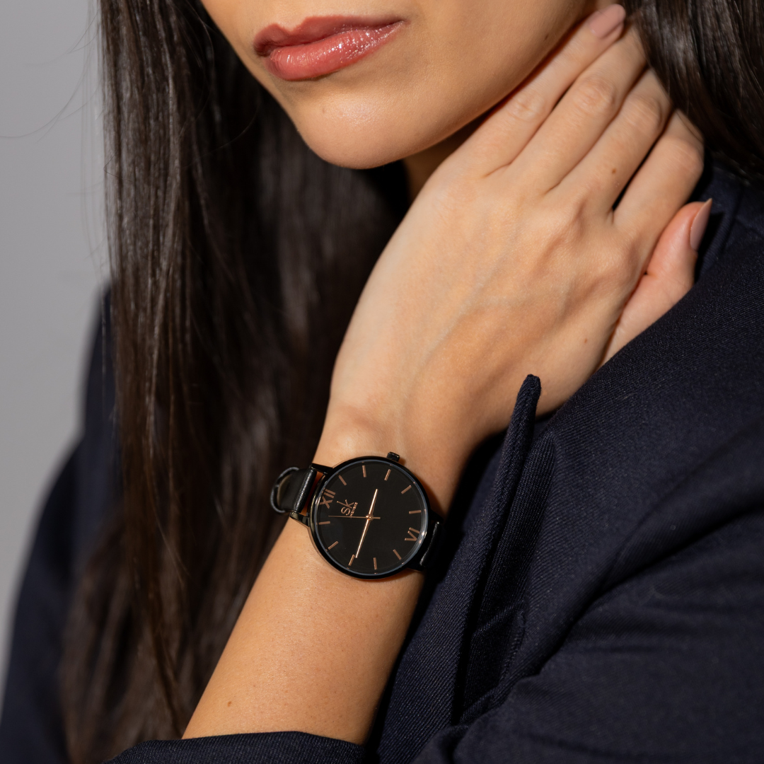 Relógio Aura - Feminino (Preto)
