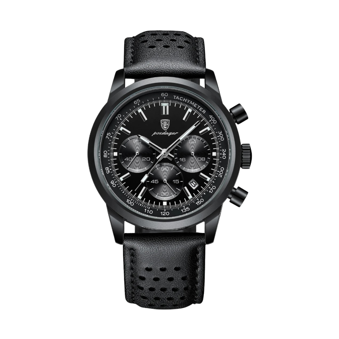 Relógio Couro - Chrono Noir