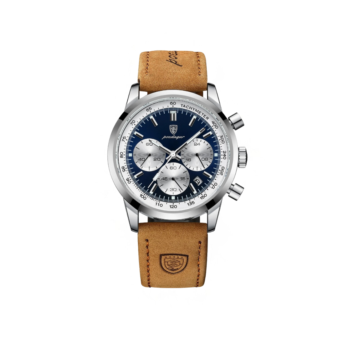 Relógio Couro - Napoli (Azul)