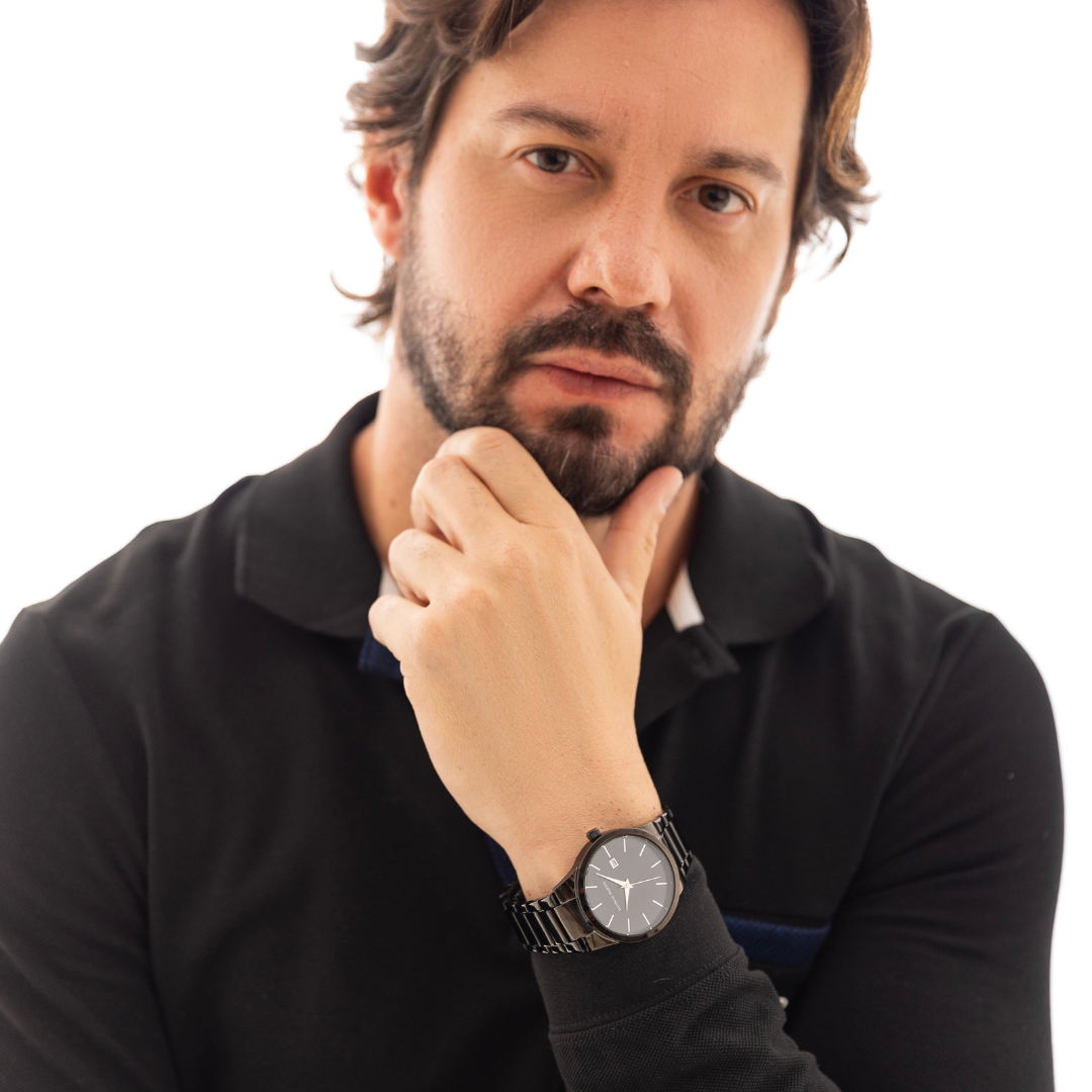 Relógio Clássico Bako - Preto