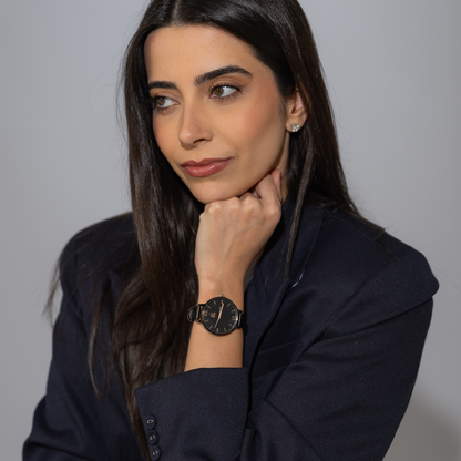 Relógio Aura - Feminino (Preto)