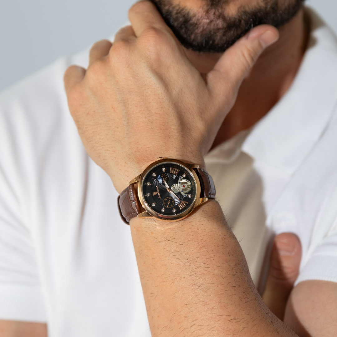 Relógio Couro - Éclipse