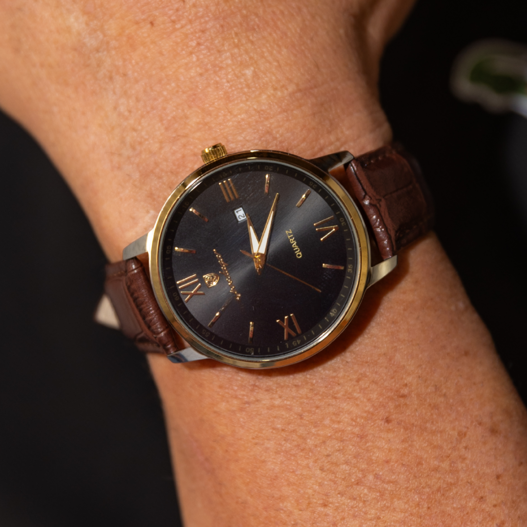 Relógio Couro - Roma