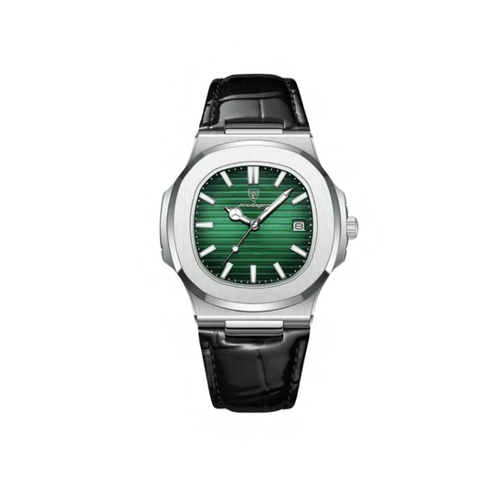 Relógio Couro - Classic Vintange (Verde)